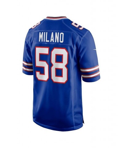 Men's Matt Milano Royal Buffalo Bills Game Player Jersey $53.20 Jersey