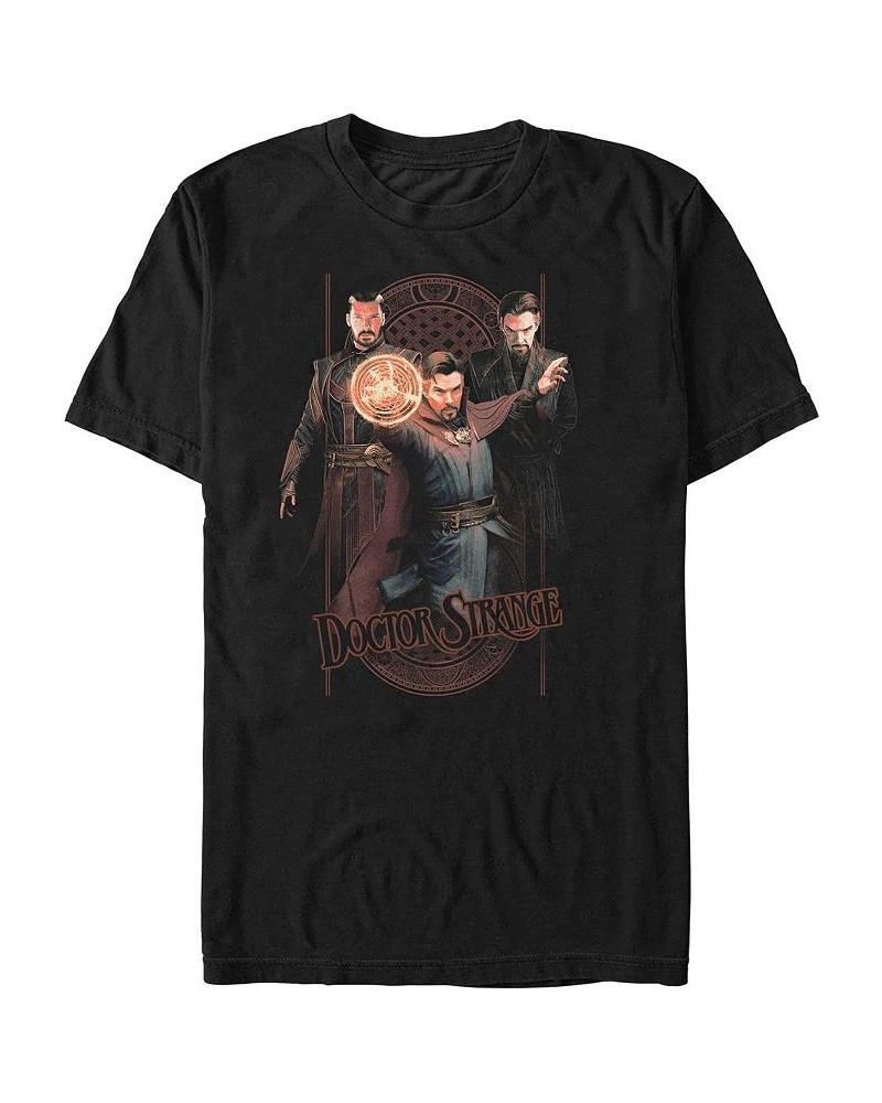 Men's Likeness Doctor Strange Movie 2 3 Stranges Short Sleeve T-shirt Black $14.35 T-Shirts