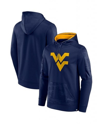 Men's Branded Navy West Virginia Mountaineers On The Ball Pullover Hoodie $36.39 Sweatshirt