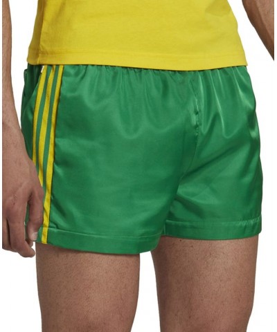 Men's Brazil 3-Stripe Woven Track Shorts Green $21.44 Shorts