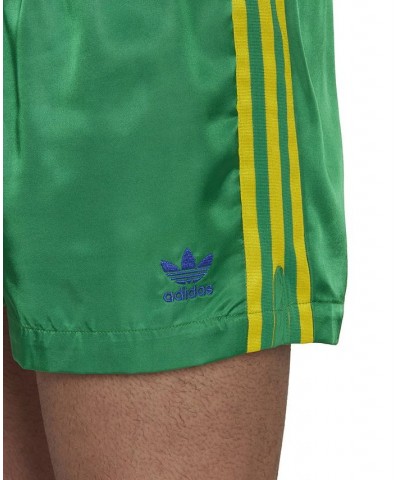 Men's Brazil 3-Stripe Woven Track Shorts Green $21.44 Shorts