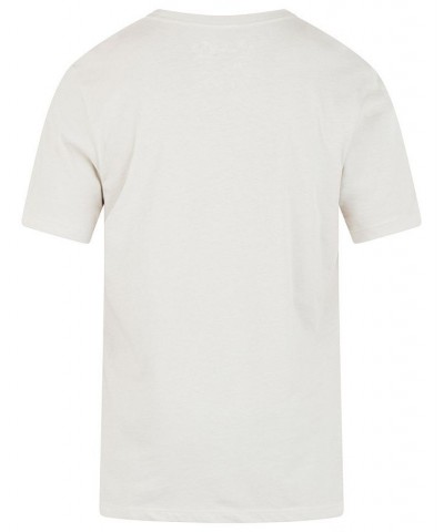 Men's Everyday Halfer Gradient Short Sleeves T-shirt White $11.89 T-Shirts