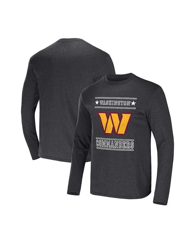 Men's NFL x Darius Rucker Collection by Heathered Charcoal Washington Commanders Long Sleeve T-shirt $21.56 T-Shirts