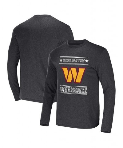 Men's NFL x Darius Rucker Collection by Heathered Charcoal Washington Commanders Long Sleeve T-shirt $21.56 T-Shirts