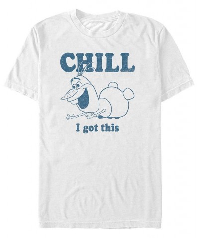 Disney Men's Frozen Olaf Chill I Got this, Short Sleeve T-Shirt White $15.05 T-Shirts