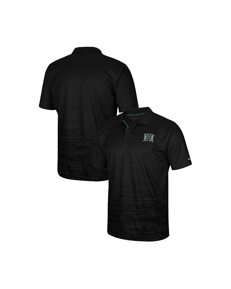 Men's Black Hawaii Warriors Marshall Polo Shirt $31.85 Polo Shirts