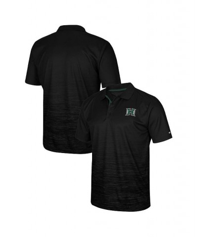 Men's Black Hawaii Warriors Marshall Polo Shirt $31.85 Polo Shirts