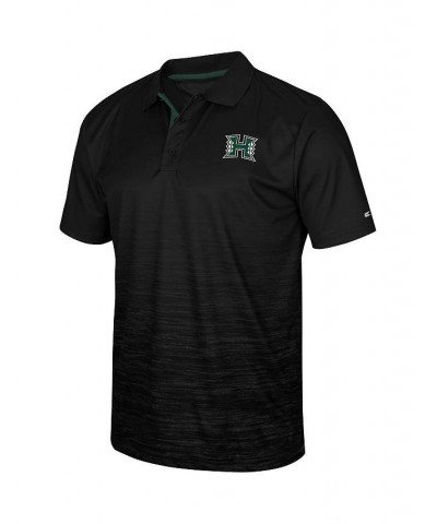 Men's Black Hawaii Warriors Marshall Polo Shirt $31.85 Polo Shirts