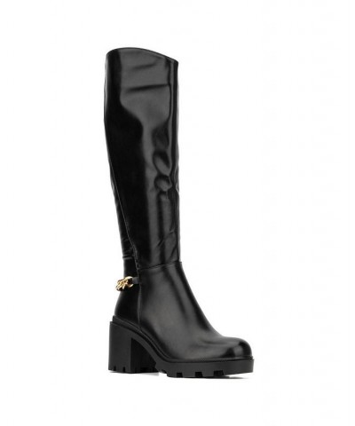 Women's Athena Tall Boot Black $51.23 Shoes