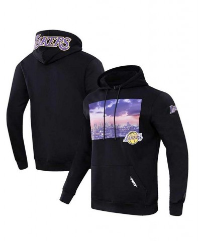 Men's Black Los Angeles Lakers City Scape Pullover Hoodie $43.34 Sweatshirt