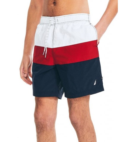 Men's Quick-Dry Colorblocked 8" Swim Trunks Blue $20.82 Swimsuits