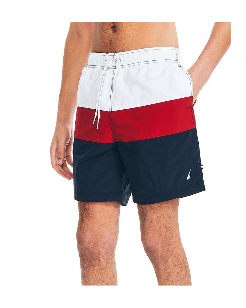 Men's Quick-Dry Colorblocked 8" Swim Trunks Blue $20.82 Swimsuits