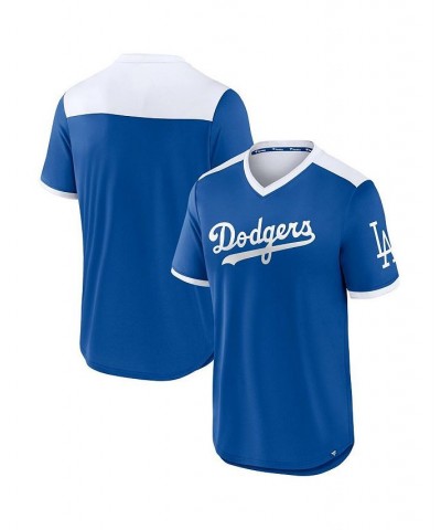 Men's Branded Royal, White Los Angeles Dodgers True Classics Walk-Off V-Neck T-shirt $26.40 T-Shirts