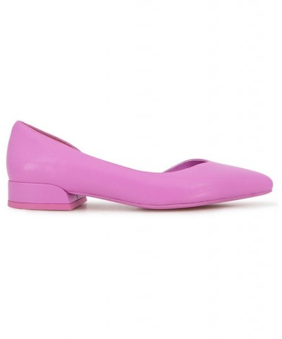 Women's Carolyn Pointy Toe Flats Pink $59.77 Shoes