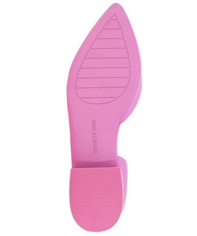 Women's Carolyn Pointy Toe Flats Pink $59.77 Shoes