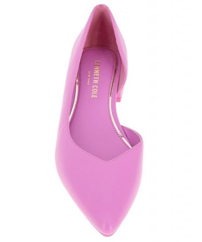 Women's Carolyn Pointy Toe Flats Pink $59.77 Shoes