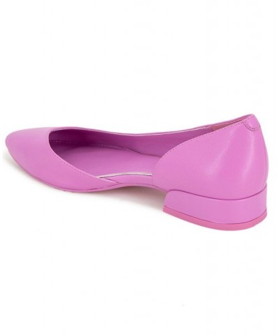 Women's Carolyn Pointy Toe Flats Pink $59.77 Shoes