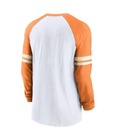 Men's White, Orange Tampa Bay Buccaneers Throwback Raglan Long Sleeve T-shirt $22.44 T-Shirts