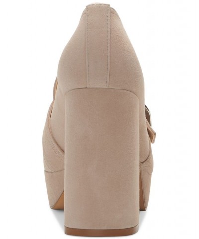 Grinilia Platform Loafers Tan/Beige $44.70 Shoes