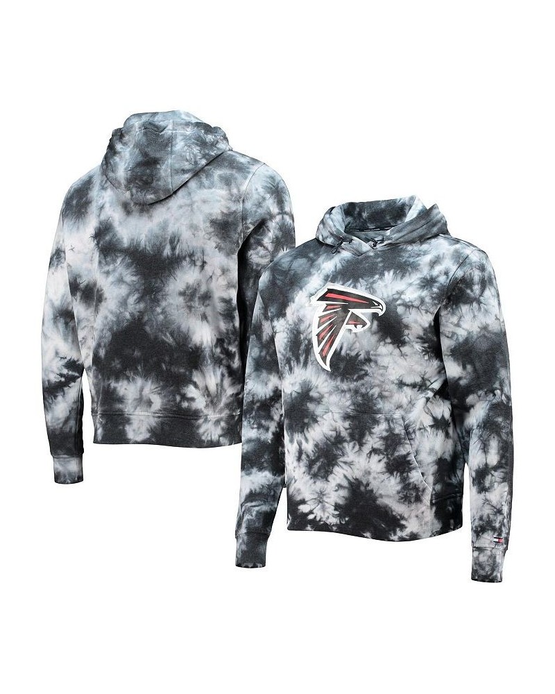 Men's Black Atlanta Falcons Stanley Tie-Dye Pullover Hoodie $45.04 Sweatshirt