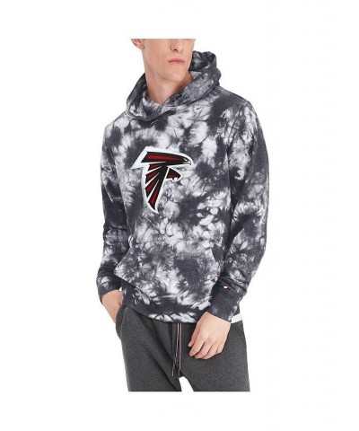 Men's Black Atlanta Falcons Stanley Tie-Dye Pullover Hoodie $45.04 Sweatshirt