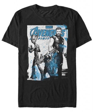 Marvel Men's Avengers Infinity War Fighting Three Poster Short Sleeve T-Shirt Black $14.00 T-Shirts