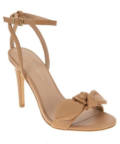 Women's Jamina Bow Detail Dress Sandal Tan/Beige $51.60 Shoes