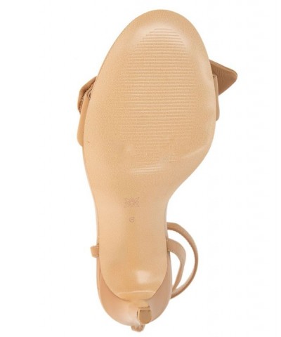 Women's Jamina Bow Detail Dress Sandal Tan/Beige $51.60 Shoes