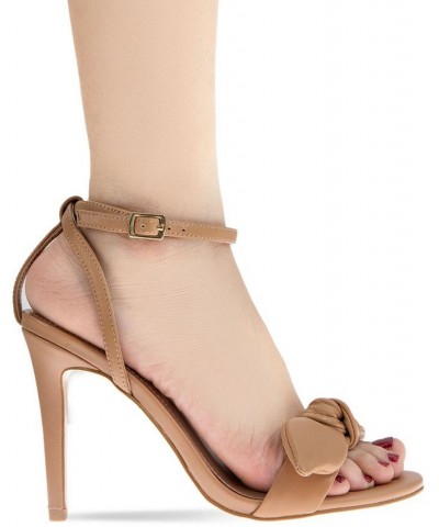 Women's Jamina Bow Detail Dress Sandal Tan/Beige $51.60 Shoes