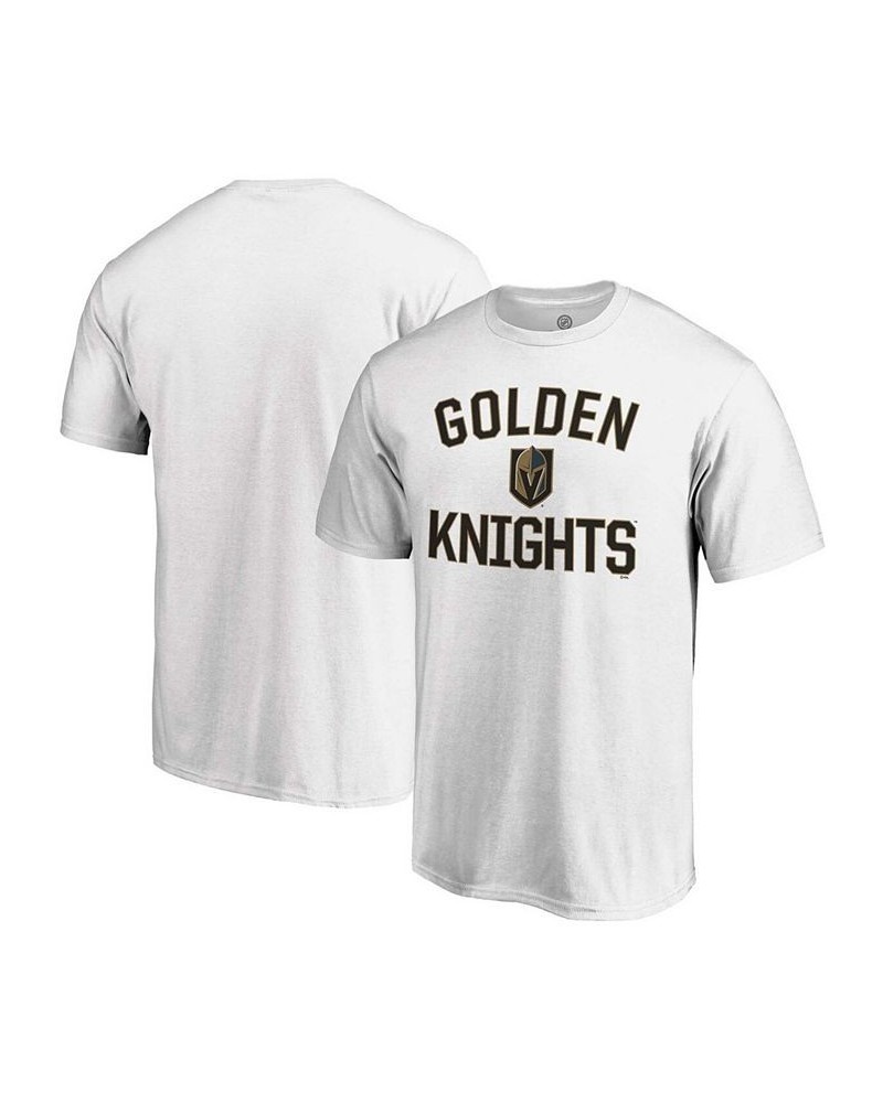 Men's White Vegas Golden Knights Team Victory Arch T-shirt $16.42 T-Shirts