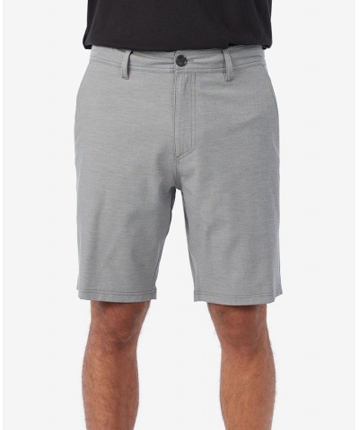 Men's Reserve Light Check 19" Hybrid Shorts Gray $29.89 Shorts