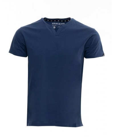 Men's Basic Notch Neck Short Sleeve T-shirt PD20 $15.29 T-Shirts