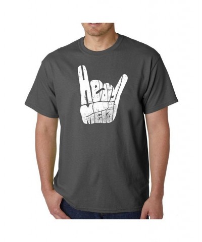 Men's Word Art T-Shirt - Heavy Metal Gray $13.24 T-Shirts