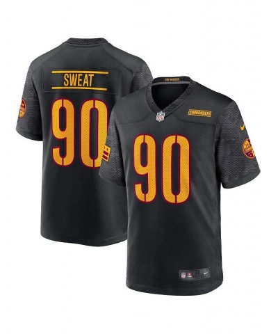 Men's Montez Sweat Black Washington Commanders Alternate Game Player Jersey $68.60 Jersey