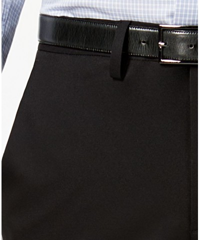 Men's Slim-Fit Stretch Gabardine Dress Pants Black $19.24 Pants