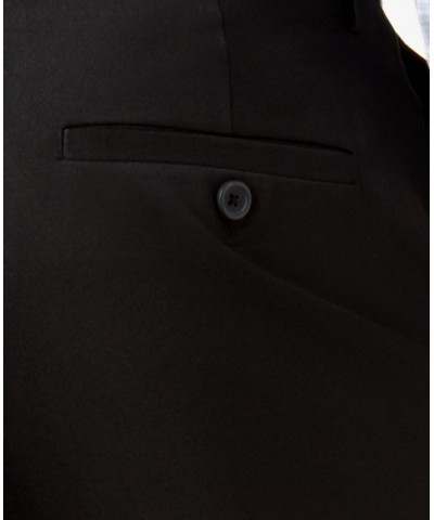 Men's Slim-Fit Stretch Gabardine Dress Pants Black $19.24 Pants