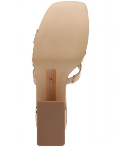 Dev Cork Platform Logo Sandals Tan/Beige $48.00 Shoes