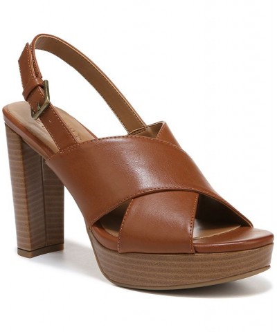 Nylah Platform Dress Sandals Brown $45.78 Shoes