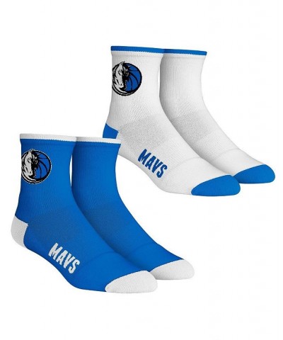 Men's Socks Dallas Mavericks Core Team 2-Pack Quarter Length Sock Set $10.00 Socks