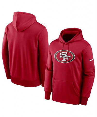 Men's Scarlet San Francisco 49Ers Fan Gear Primary Logo Therma Performance Pullover Hoodie $30.36 Sweatshirt