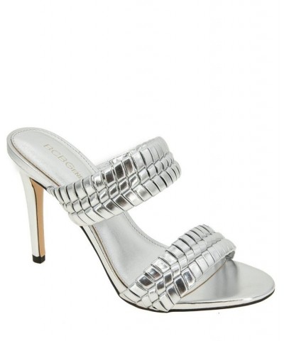 Women's Jendi Dress Sandal Silver $50.04 Shoes