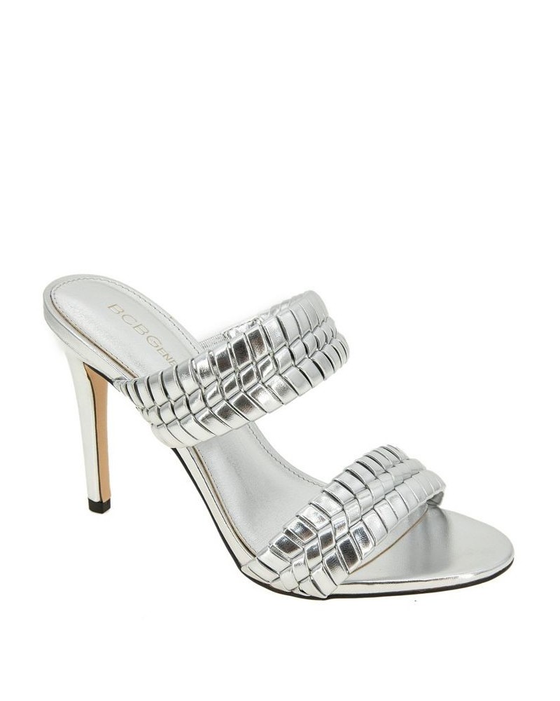 Women's Jendi Dress Sandal Silver $50.04 Shoes