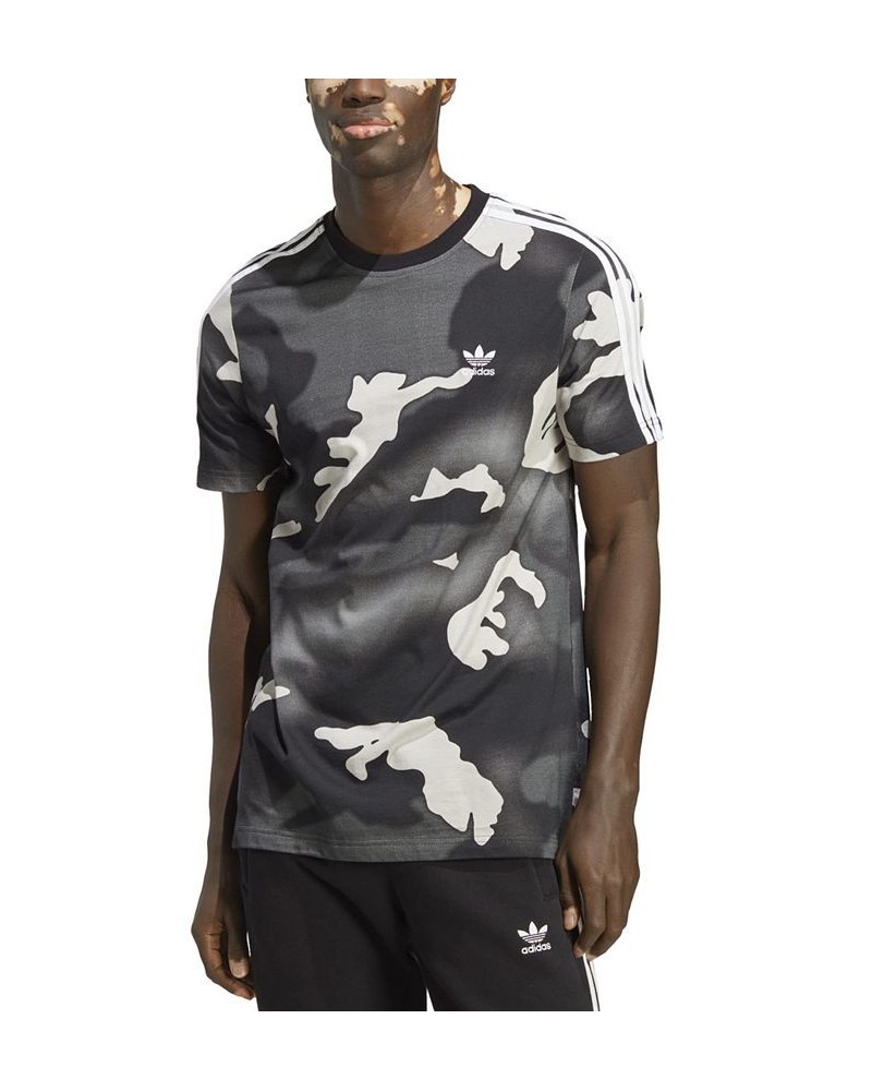 Men's Camo Print Short-Sleeve Crewneck T-Shirt Black $28.00 T-Shirts