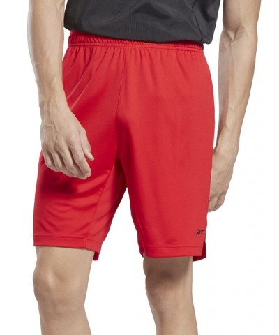 Men's Training Moisture-Wicking Knit Shorts Red $21.03 Shorts