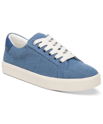 Ethyl Lace-Up Low-Top Sneakers Blue $36.80 Shoes