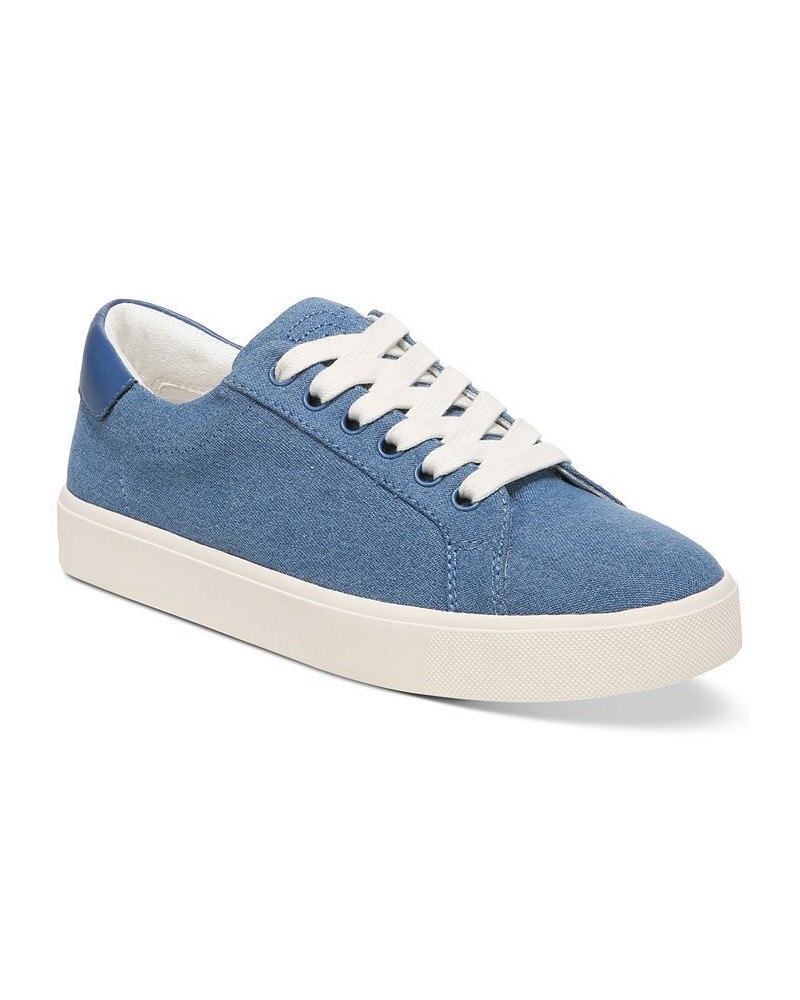 Ethyl Lace-Up Low-Top Sneakers Blue $36.80 Shoes