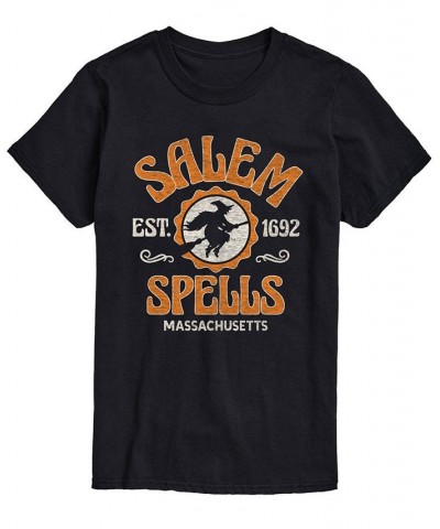 Men's Salem Spells Classic Fit T-shirt Black $17.15 T-Shirts