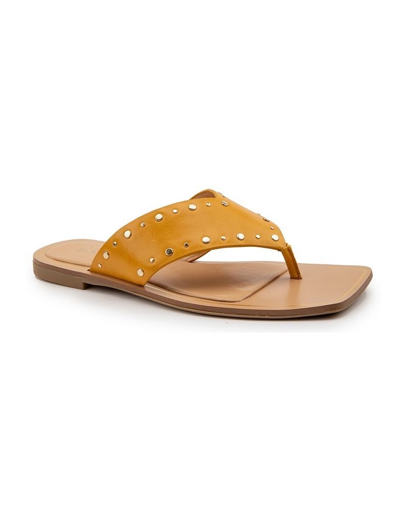 Women's Ixina Toe-Thong Flat Sandal PD02 $48.51 Shoes