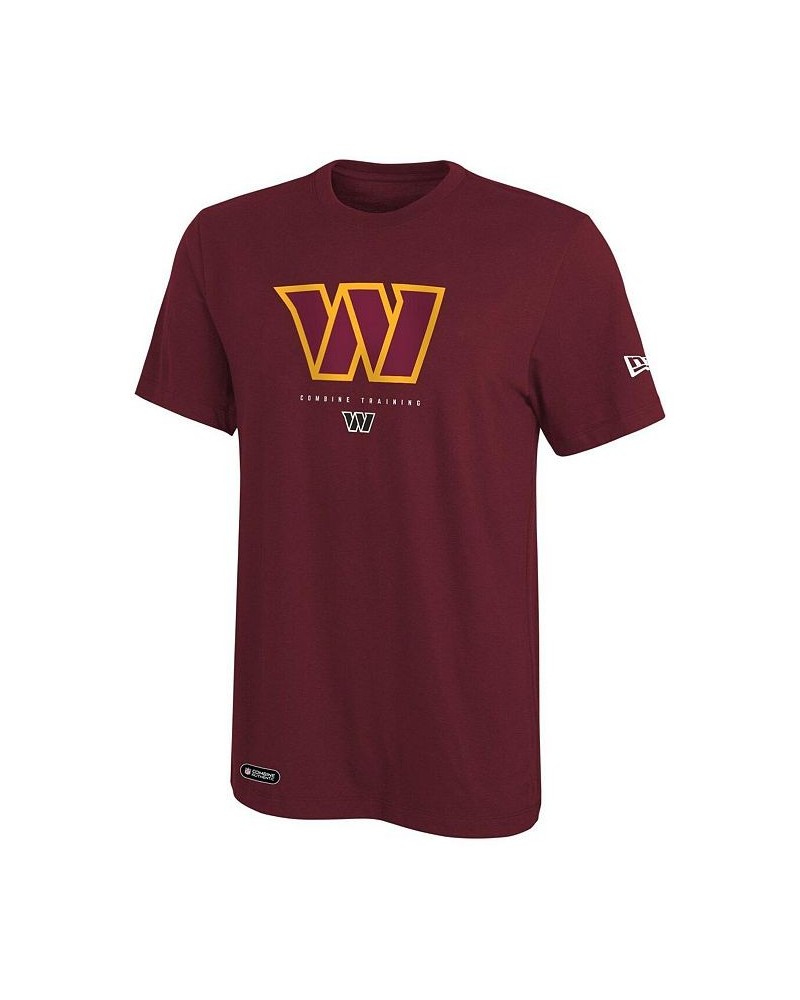 Men's Burgundy Washington Commanders Combine Authentic Ball Logo T-shirt $17.97 T-Shirts