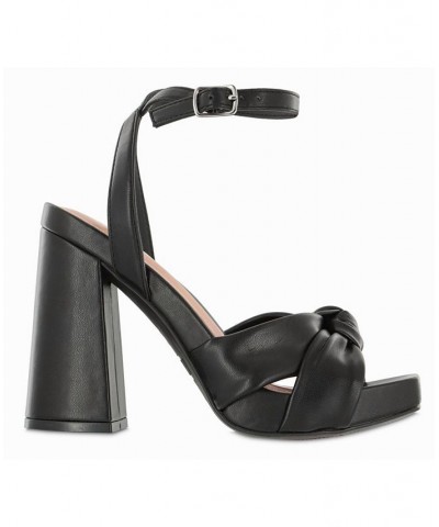 Women's Esma Square Toe Sandal Black $48.59 Shoes